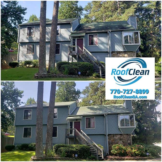 Roof and Gutter Cleaning on Rockbridge Rd in Stone Mountain GA
