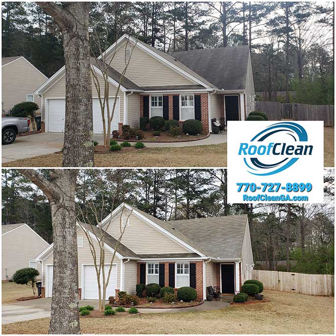 Roof cleaning house wash pine acre dr sugar hill ga