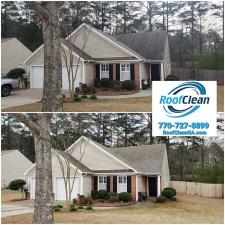 Roof Cleaning with House Wash on Pine Acre Dr, Sugar Hill, GA