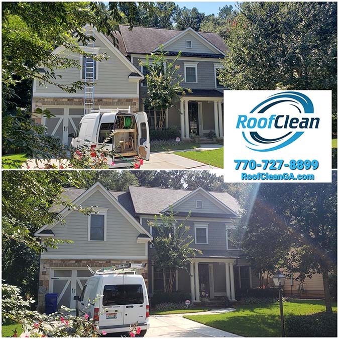 Roof Cleaning on Oldfield Acres Way in Decatur GA