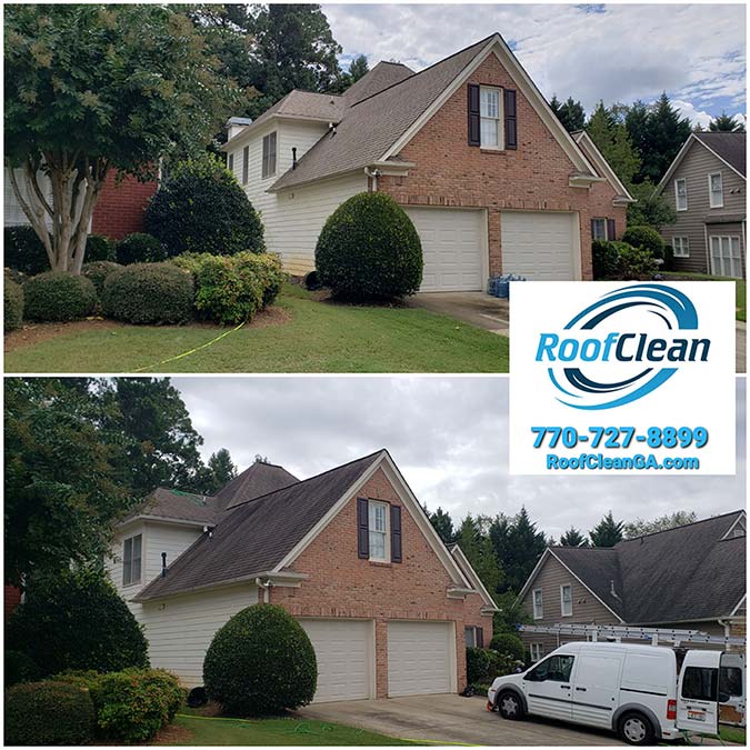 Roof Cleaning on Parkview Ln in Kennesaw GA