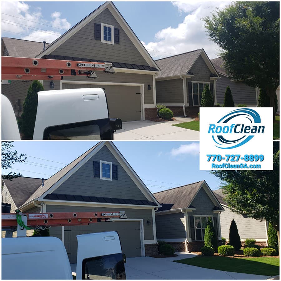 Roof Cleaning on Winding Ridge Cir in Marietta GA